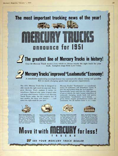 1951 Ford Canada Mercury Truck